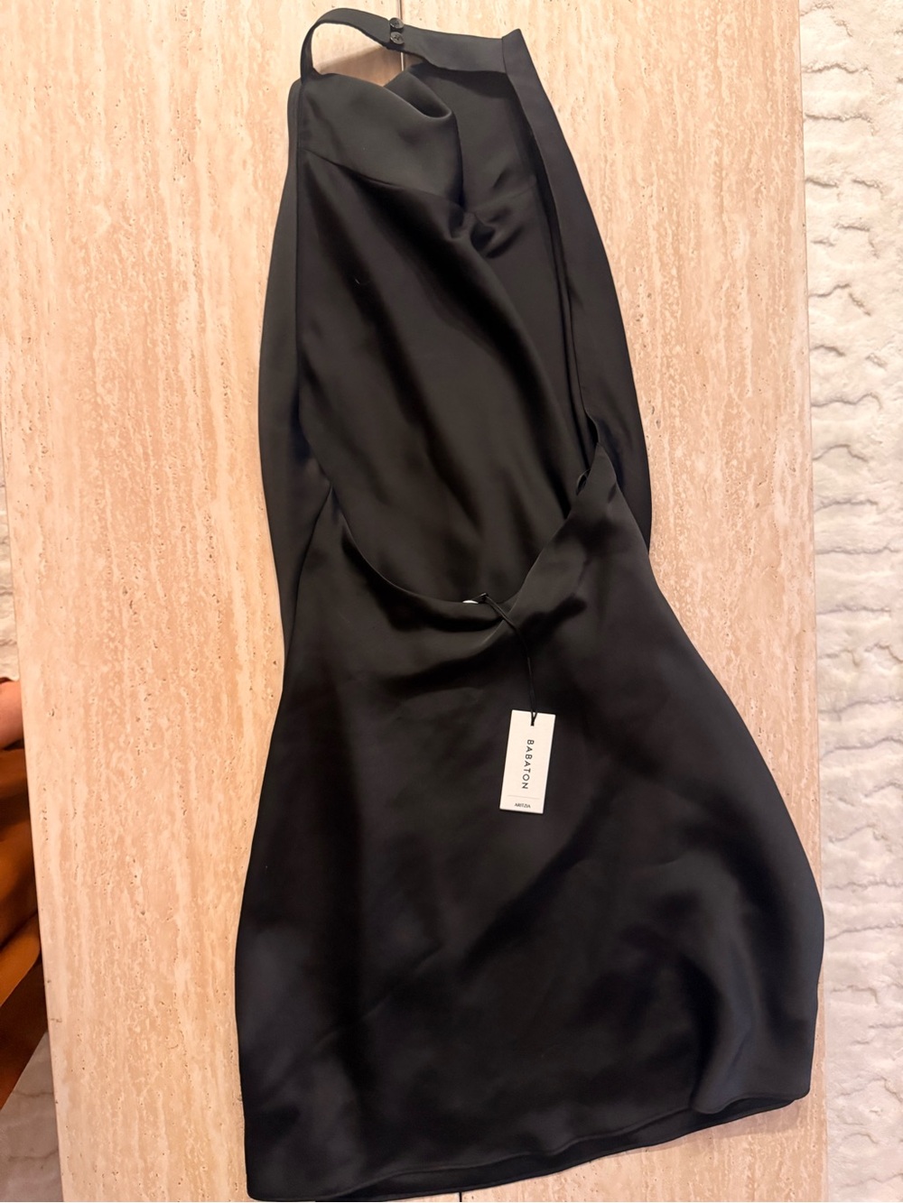 Aritzia Black Halter Mini Dress - Picture 4 of 6